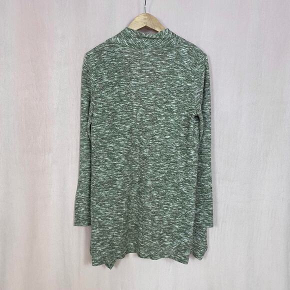 89th + Madison Waterfall Drape Cardigan Gray S | Soft Stretch Lightweight Layer - Picture 5 of 7